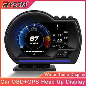 Nuovissimo Display Head-Up HUD per Auto con Sistema Dual OBD2+GPS, Tachimetro Digitale, Indicatore Turbo, Temperatura Acqua e Olio