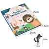 Montessori Jelly Stickers Quiet Book Toys Early Education Magnetic Animal Puzzle Sensory Game Educational Toys For 2-3 Year Olds 6
