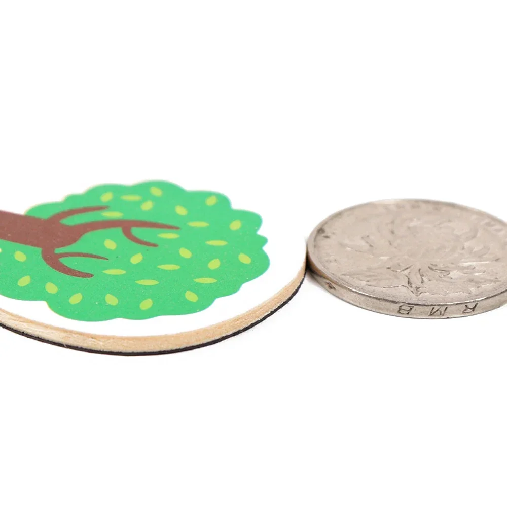 12pcs Wooden Fridge Magnets Animal Fish and Crab 3D Cartoon Sticker Toy for Kids Diy Office Whiteboard Gadget Magnetic Fridge Magnets Magnetic Fridge Stickers