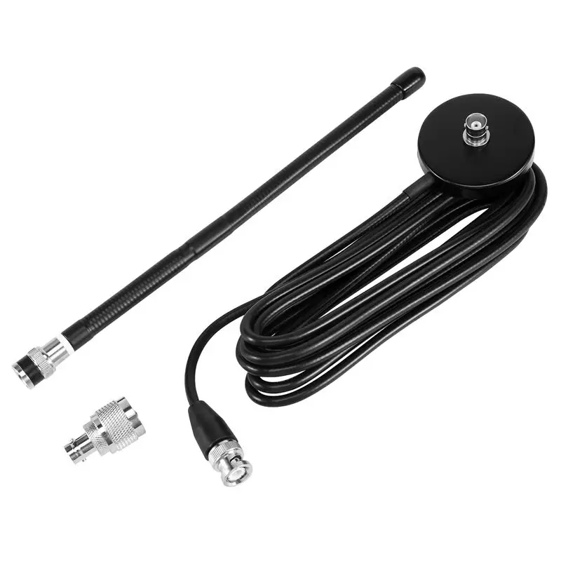 A12E-CB 공중 안테나 27Mhz 소프트 휩 마그네틱 베이스 BNC PL259 커넥터 코브라 미들랜드 유니덴 맥슨용 CB 공중 안테나