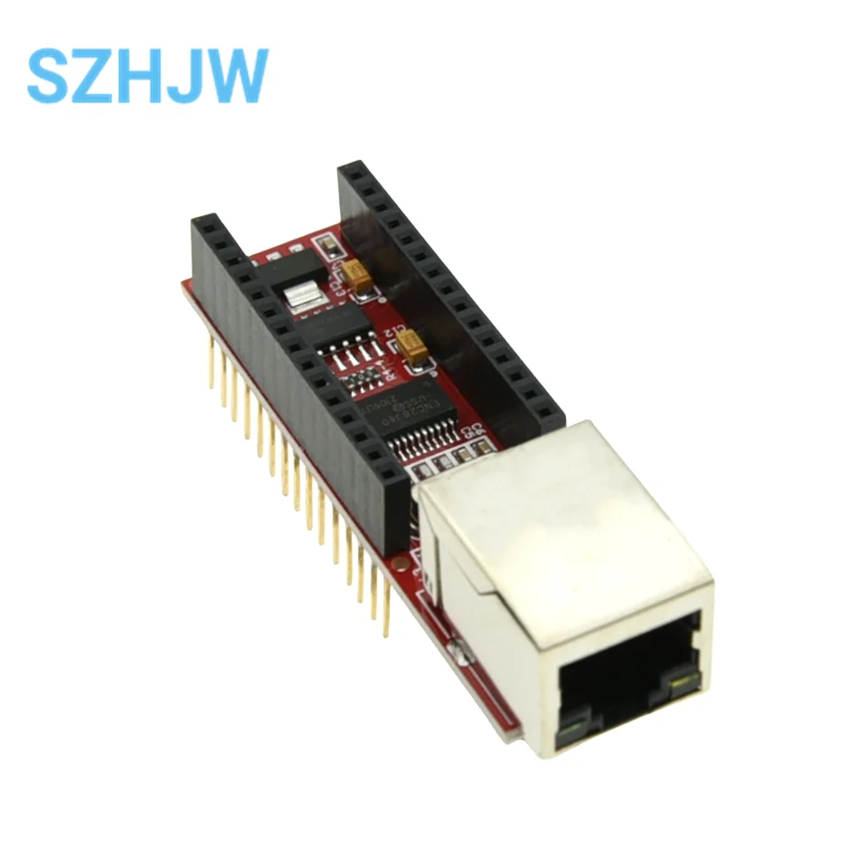 Enc28J60 Ethernet Shield V1.0 Per Modulo Webserver Rj45 Nano 3.0 Compatibile Arduino