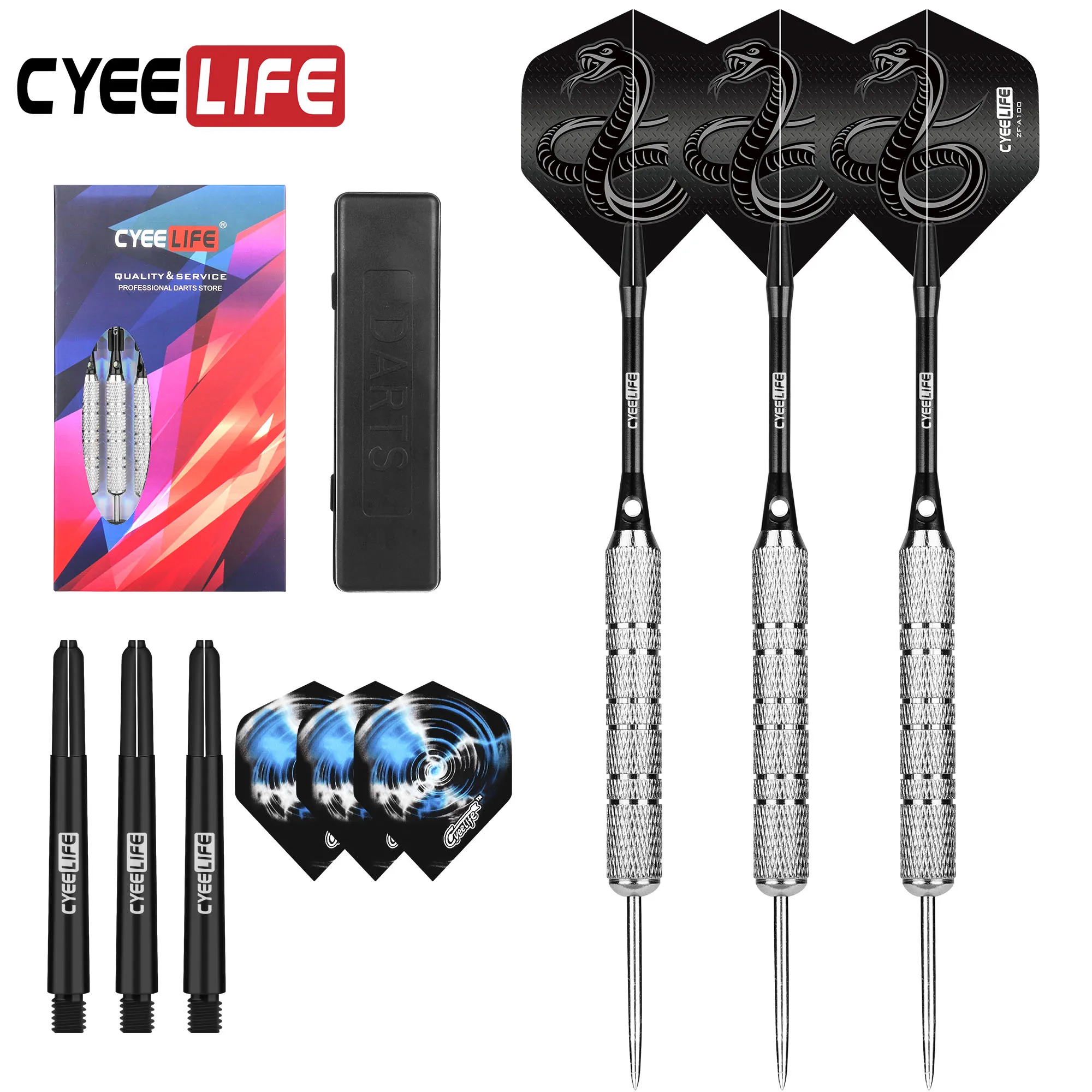 

CyeeLife 3pcs 20g Professional Flying Dart Steel Needle Tip Dart Sport Outdoor Indoor Entertainment Game Accessories