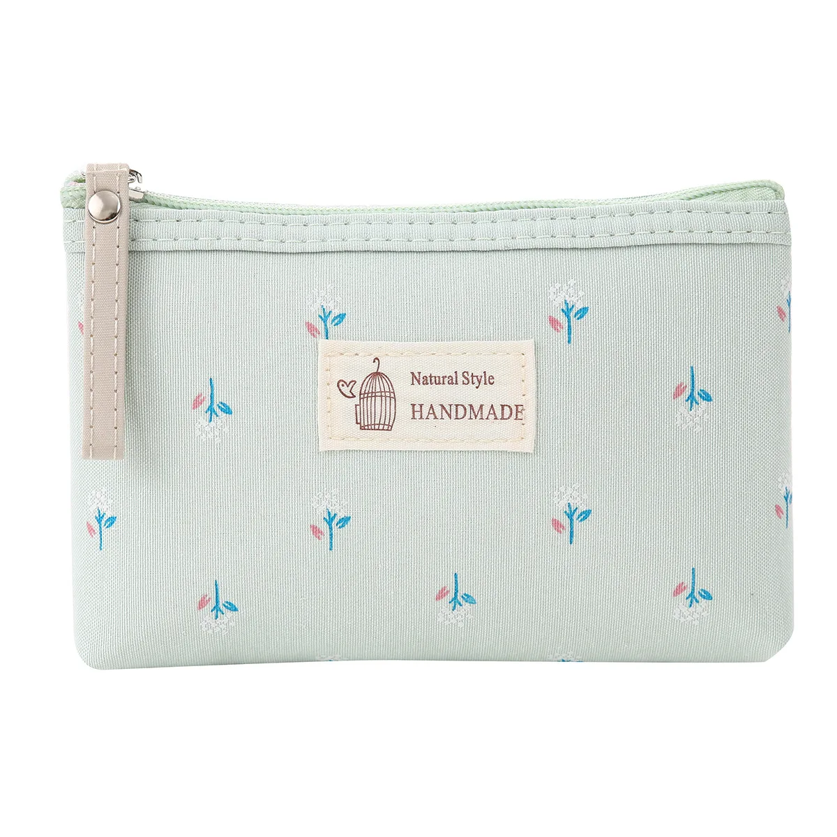 Zachte canvas tas met stippenprint voor dames, schattige organizer voor cosmetica en toiletartikelen, draagbare make-uptas, reistas._voghion.com