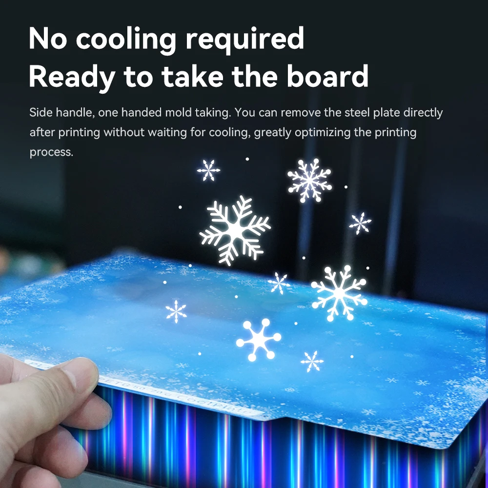 Enhanced Double-Sided Frosted Steel Print Surface for 3D Printers - Low Temperature, 235x248mm