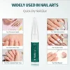 NAILPOP Super Strong No Cure Quick Dry Nail Bond Nail Glue Remover Set Easy Glue Off Debonder for Nail Tips Acrylic False Nails 2