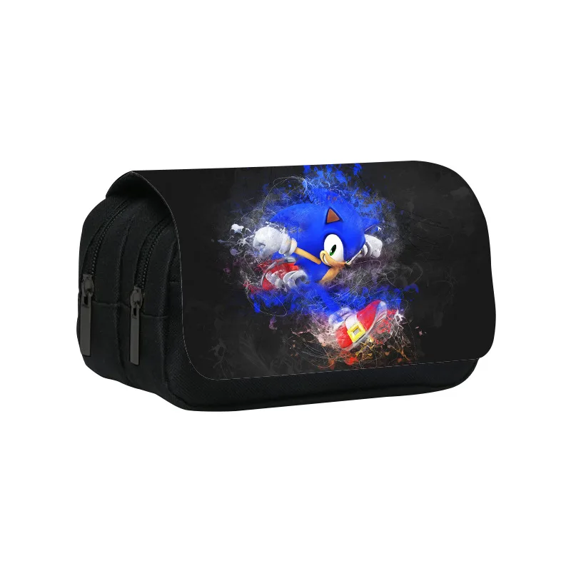 thumbnail image 1 of Estuche para lápices de gran capacidad de Sonic Double, figura de acción de juguete de anime con impresión, estuche para lápices para estudiantes, erizo, juguete de regalo para niños y niñas, 1 of 5