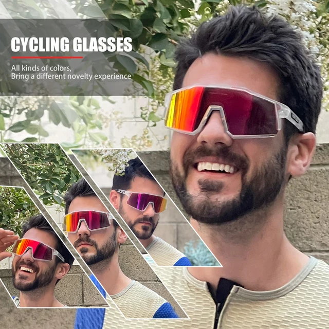 Scvcn Polarized Sunglasses Cycling Glasses Men Sports Mtb Uv400 Goggles  Women Bicycle Photochromic Eyewear Outdoor Bike Glasses