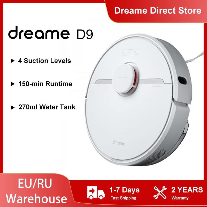 Dreame D9 Robot Vacuum Cleaner Global Version 3000pa Strong Cyclone