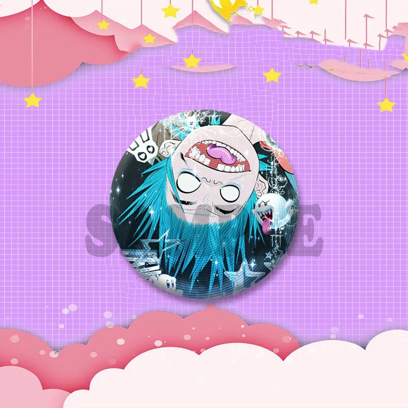 Gorillaz Fanart Cartoon Idol Pin Brooch - Backpack & Hat Decor Gift Badge