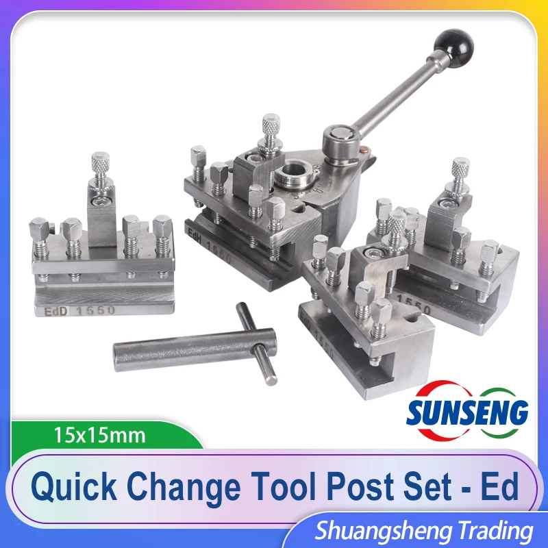 

Lathe Quick Change Tool Post Set WM210V&WM180V 15x15mm tool rest for Swing over bed 120-220mm