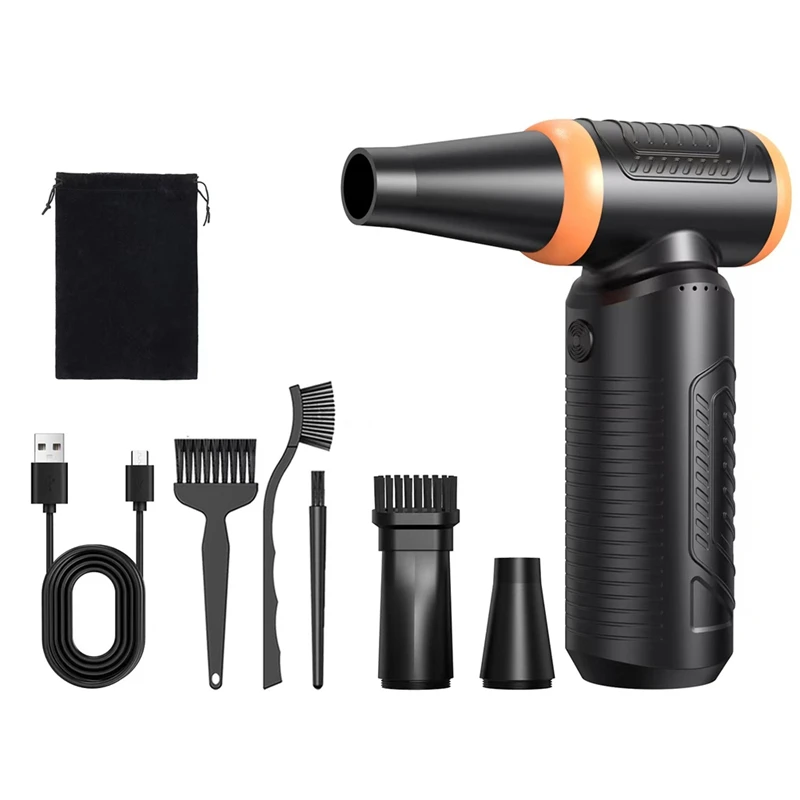 A59Z-Compressed Air Duster,300000RPM Powerful Electric Air Duster,No Canned Duster-Replace Compressed Air,For Car,Home