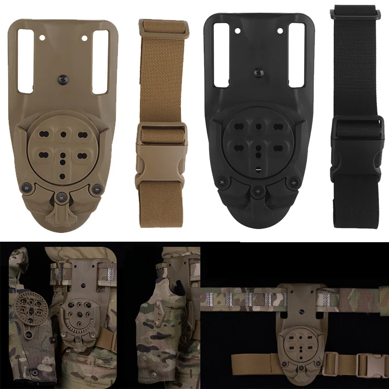 

Tactical Gun Holster Adapter Base 360 Rotation Pistol Holster Platform for Glock 17 M9 Quick Release Holster Accessories