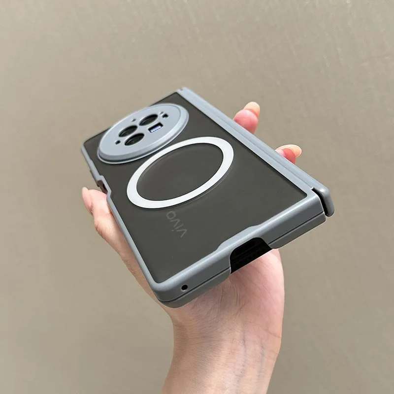 Matte Transparent Magnetic Case with Wireless Charging