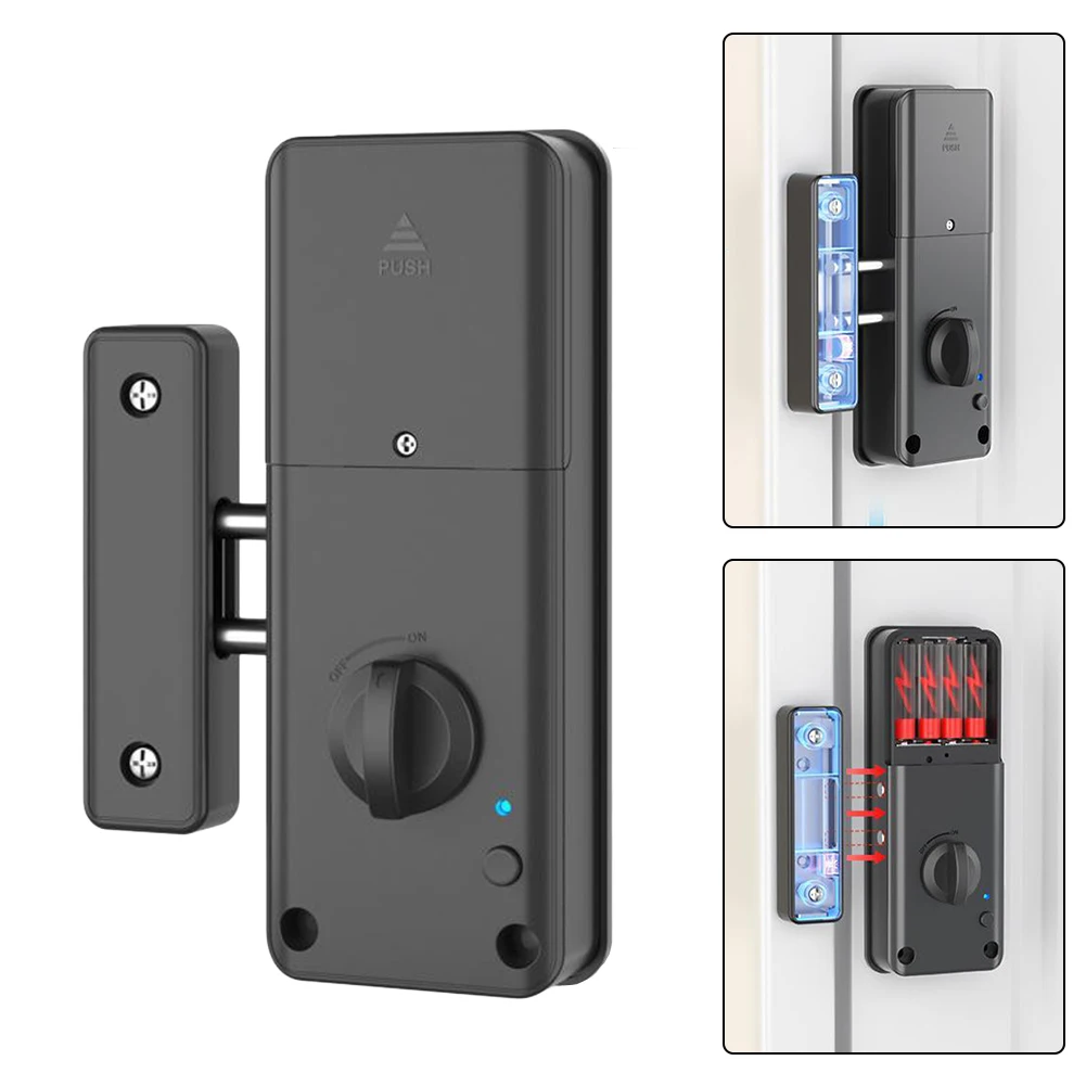 

Tuya Door Lock Tuya Smart Invisible Door Lock Wooden Door Lock APP Card Unlock Electronic Lock Anti Rust Home Improvement
