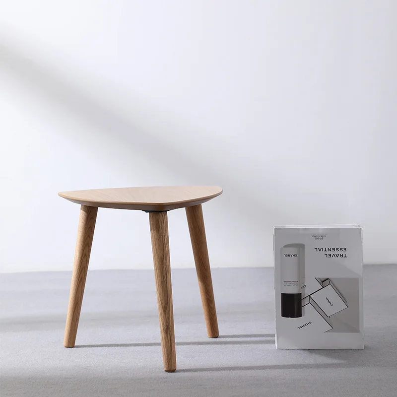 Nordic small apartment, living room, small coffee table, mini side table, modern simple about balcony, wrought iron round