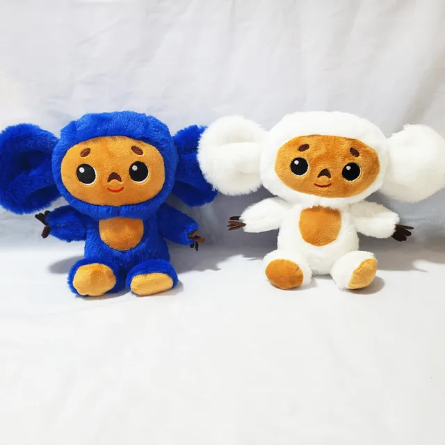 2023 Nouveau Cheburashka Peluche Toy New Big Eyes Monkey avec vêtements  Poupée Russie Anime Baby Kid Kwaii Sleep Appease Poupée Jouets pour enfant