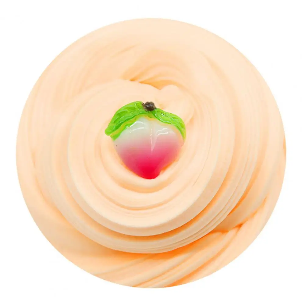 Slime Stress Relief Toy Non-sticky Soft 60ml Butter Charm Super Fruit Cherry Children slime kit fluffy slime