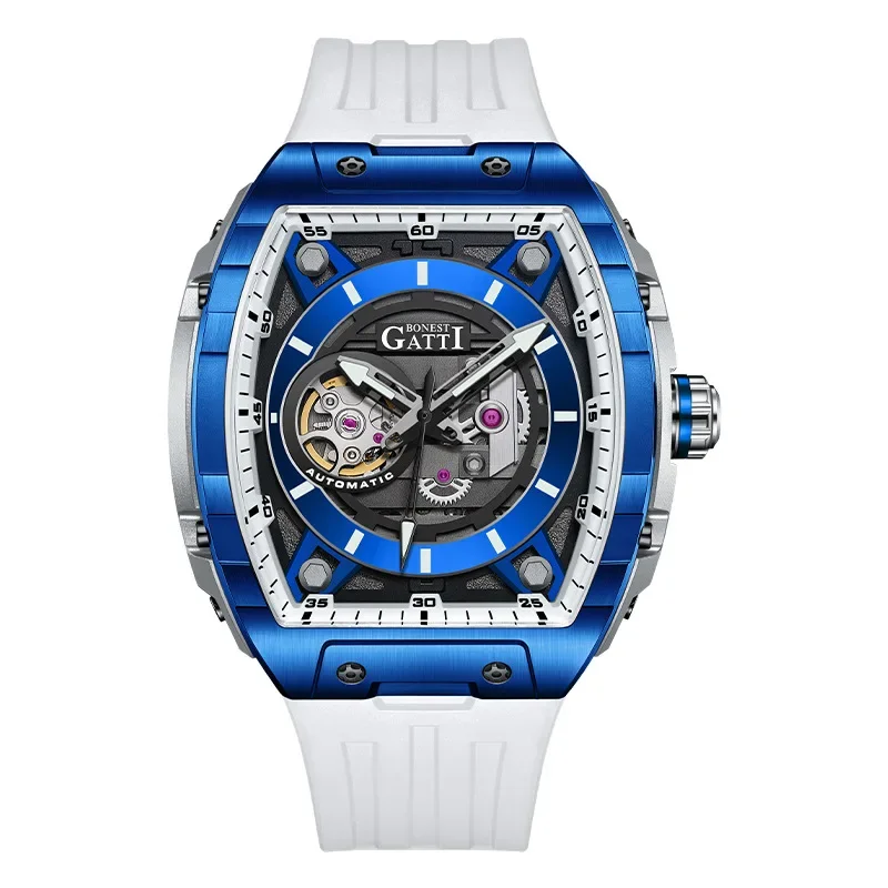 BONEST GATTI Men's Fashion Tourbillon Fully Automatic Mechanical Watch