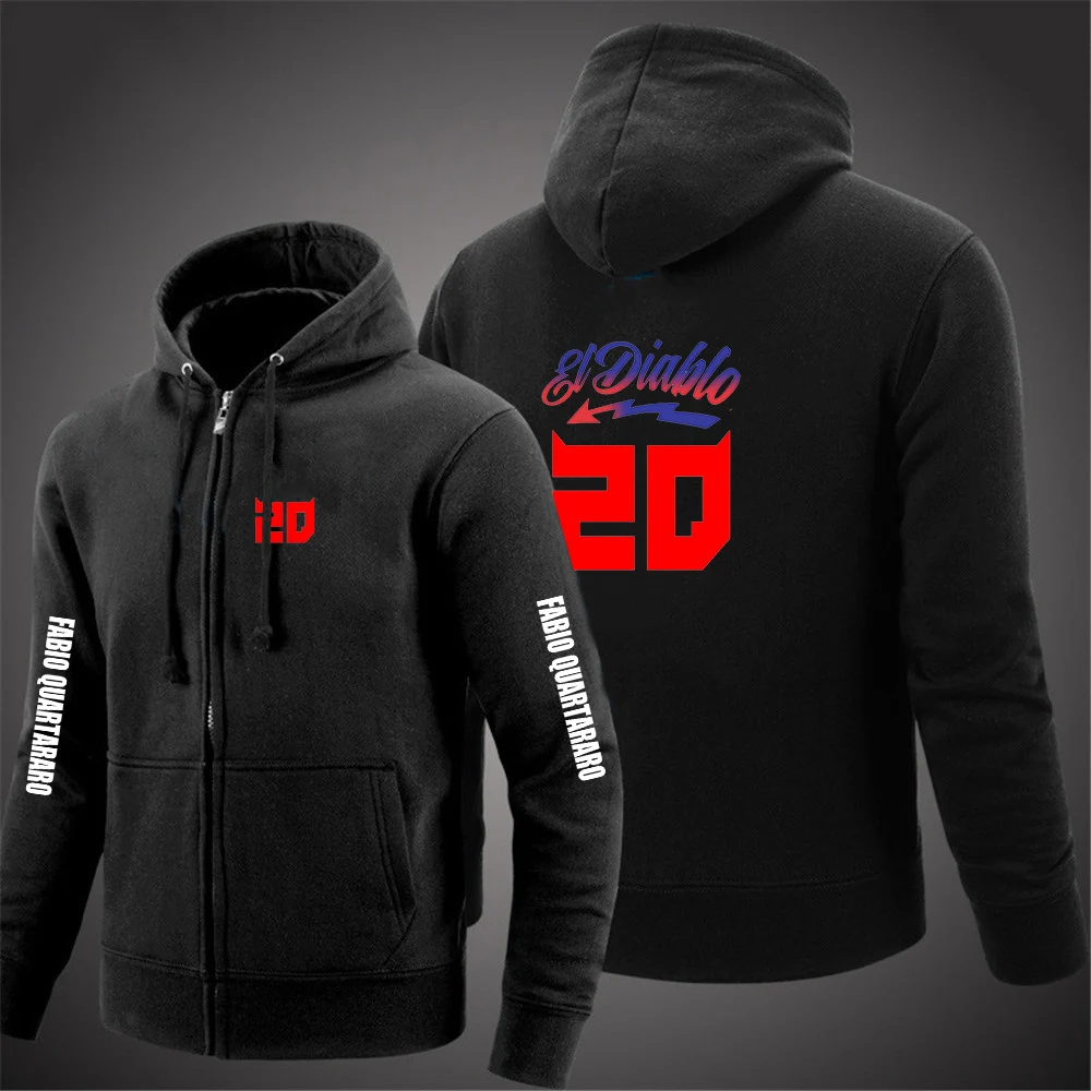 Men's Long Sleeve Hoodie Motorcycle Racing Printed Zipper