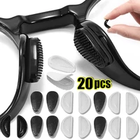 2/20PCS Silicone Glasses Nose Pads Soft Non Slip Air Cushion Nose Holder Transparent Invisible Self Adhesive Sticker Eyewear 1