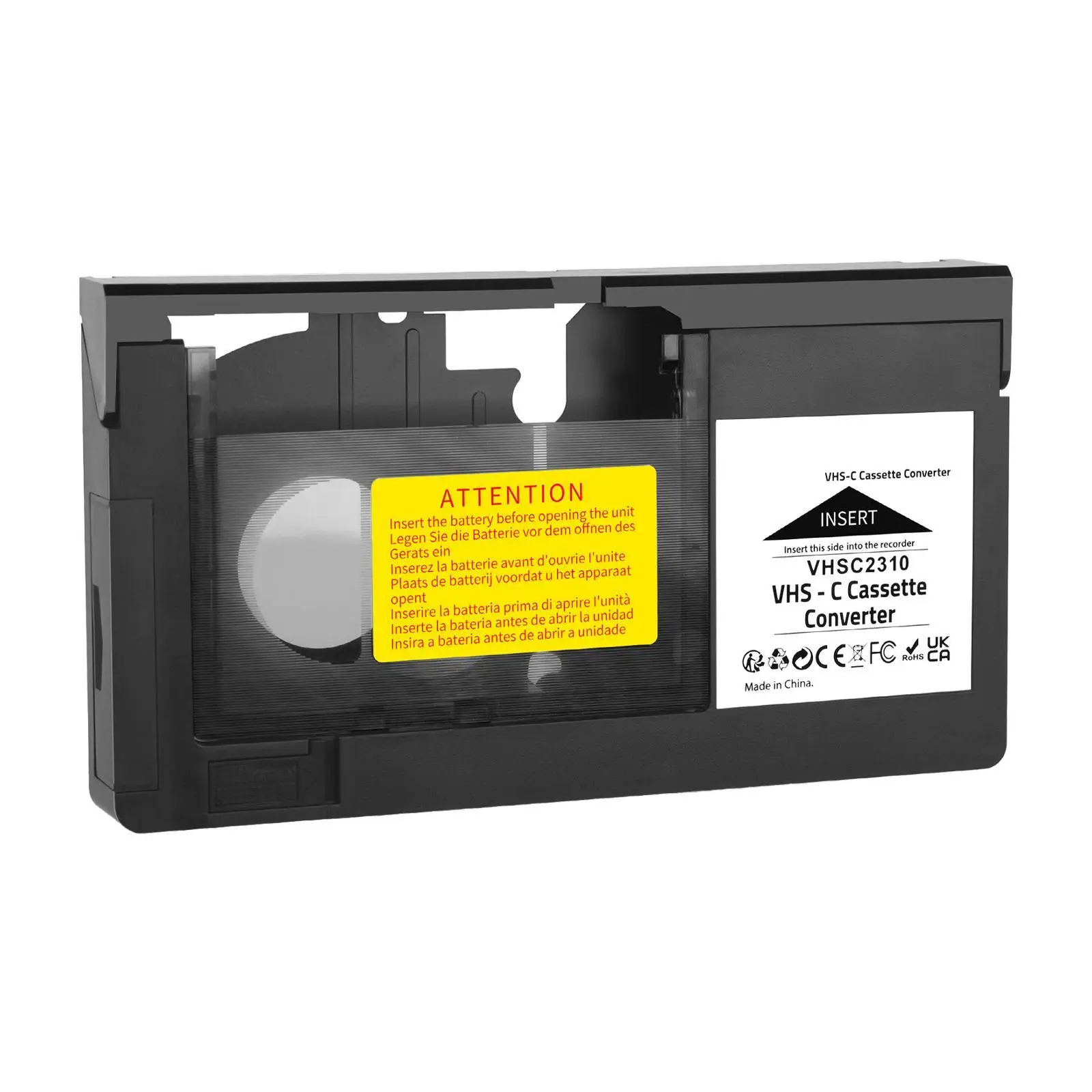 VHS C Cassette Adapter 12mm Svhs Svhs-c to VHS Tapes to Digital Converting for Camcorders Not Suitable for Minidv/Hi8