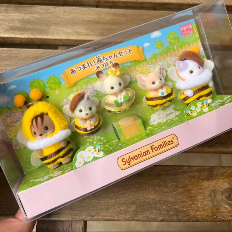 Japan Original Sylvanian Families Bee Disguise Set Figure Doll Model Collection Children Birthday Gifts animal toy set cartoon toy