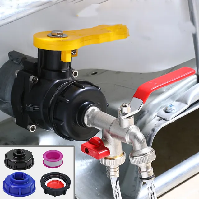 1/2 "3/4" 1 "Női Szál Ibc Tartály Adapter S60 Doarse Szálkupak Az Tote Csaptelepcsatlakozó Kertjekkek Öntözési Szelepéhez - Image 6