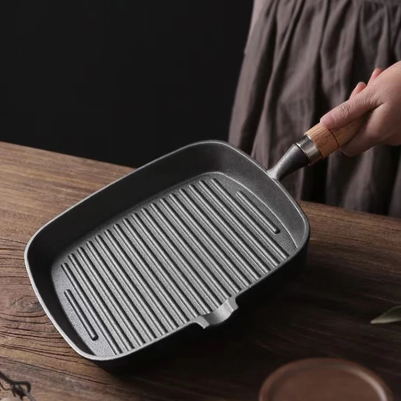 Grill Pan for Stove Tops Nonstick Marble Coating Aluminum Induction Steak  Pan with Pour Spout - AliExpress