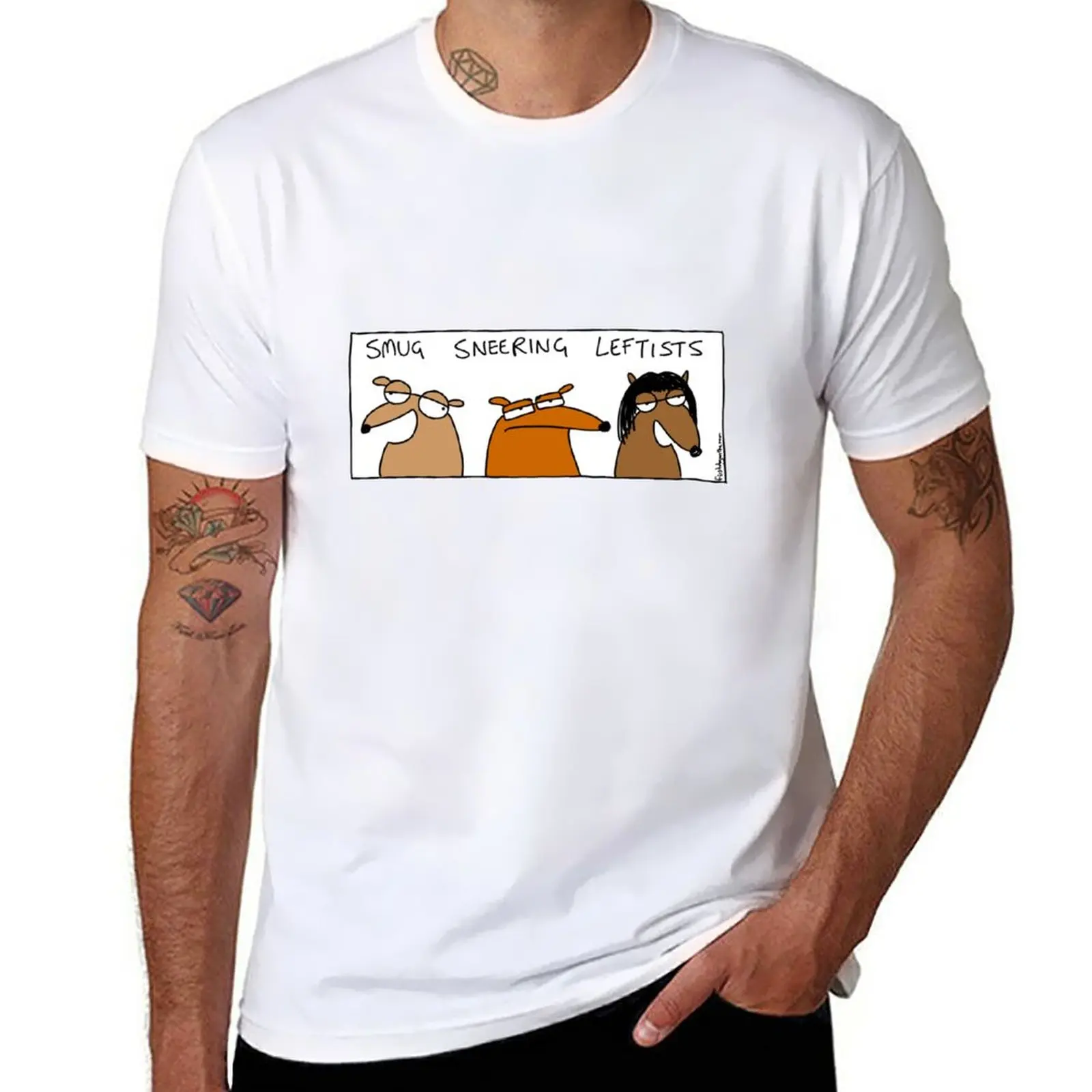 

Smug Sneering Leftists T-Shirt Blouse new edition sports fans oversized t shirt men