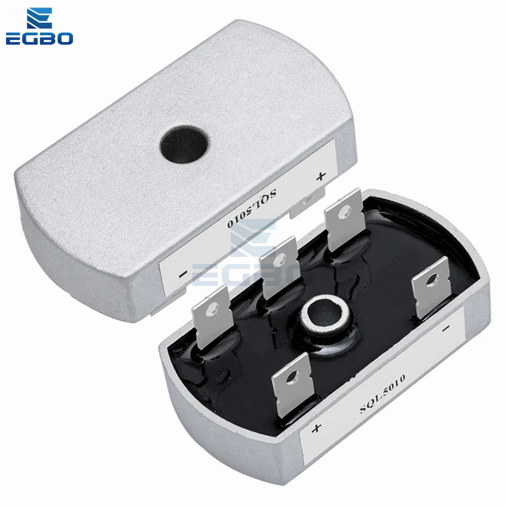 3 Phase Diode Bridge Rectifier 50A 1200V SQL5010 Aluminum Metal Case 50Amp SQL50A Module