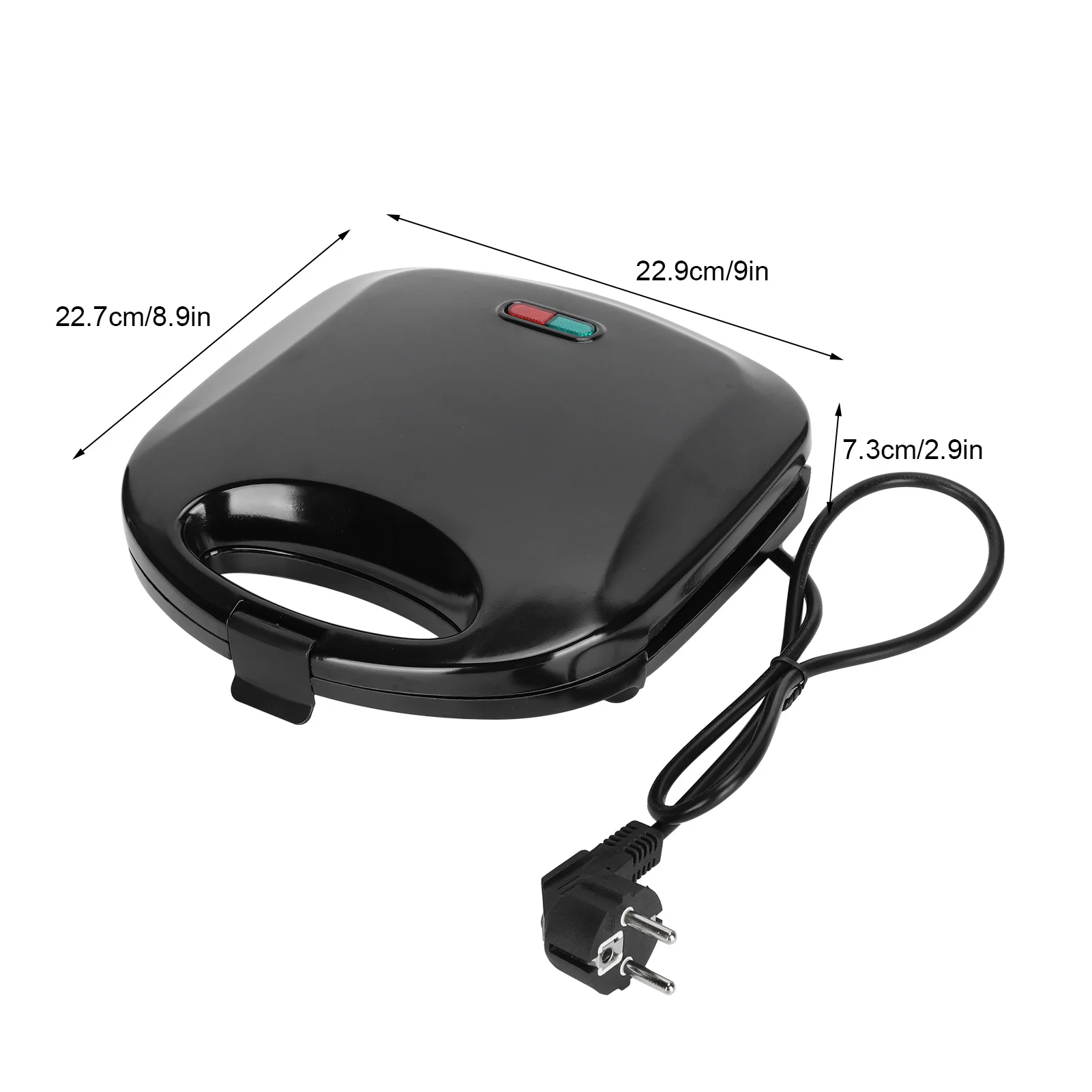 Sandwich Maker,Waffle Maker, 220V 750W Double‑Sided Electric Sandwich Maker Automatic Breakfast Making Machine EU Plug