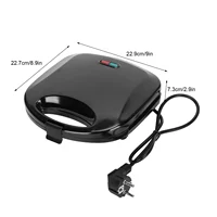 Sandwich Maker,Waffle Maker, 220V 750W Double‑Sided Electric Sandwich Maker Automatic Breakfast Making Machine EU Plug 2