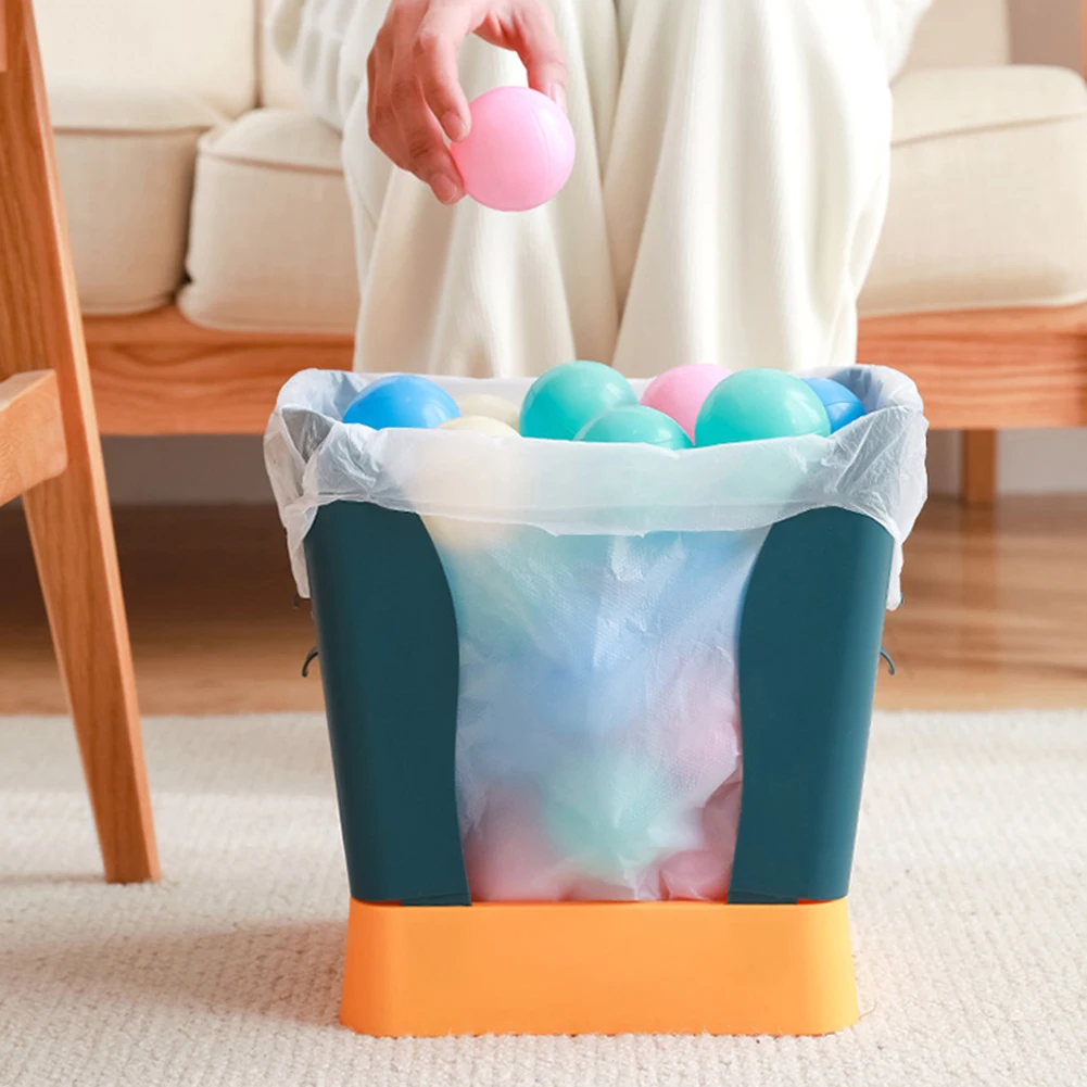 Adjustable Trash Can Large Capacity Expandable Trash Can Household Trash Bucket Portable Waste Bin for Living Room