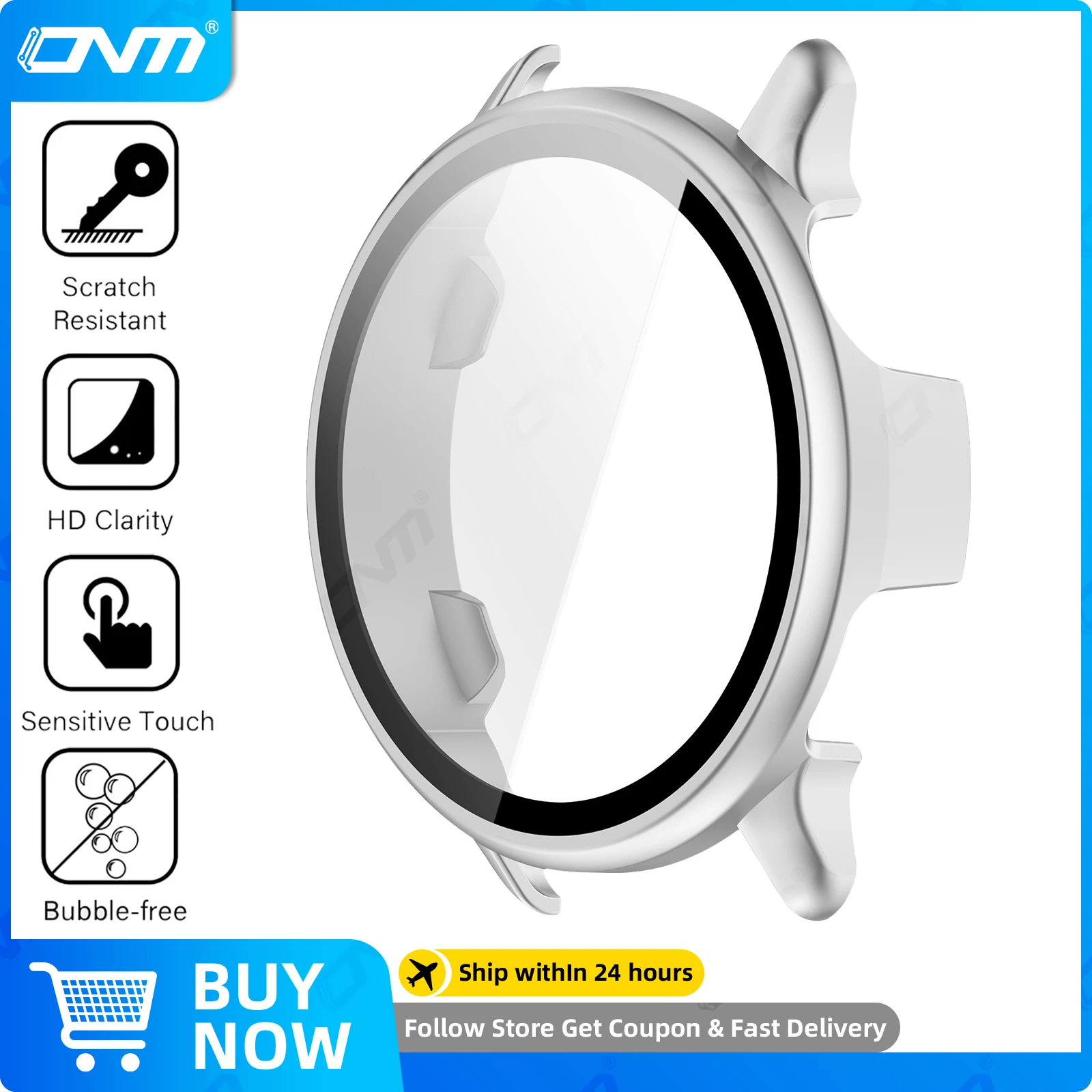 Premium Tempered Glass Screen Protector & Hard Protective Bumper