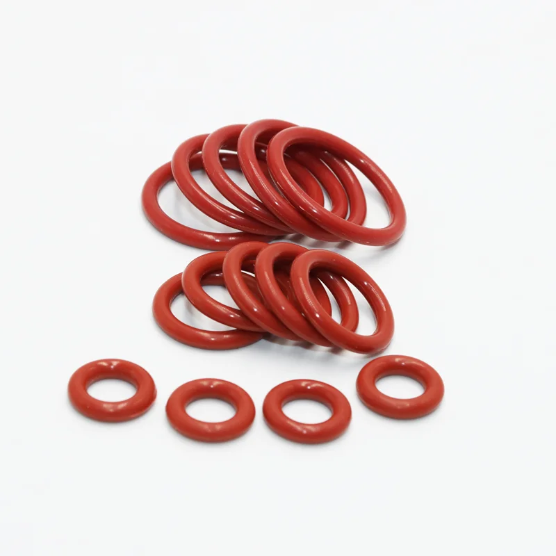 Enhanced Silicone O-Ring Red Seal Washer - Heat & Oil Resistant, Waterproof Gasket