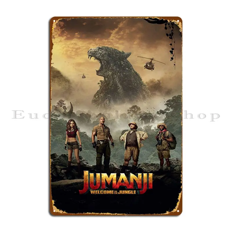 Jumanji Metal Sign Wall Murale Pub Kitchen Personalizza Poster Personalizzato In Latta
