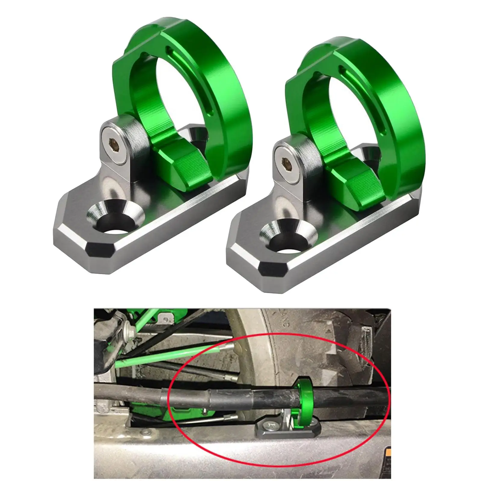 Cable clamp holder for rear brake hose for KX80 92 00 KLX650 93 96
