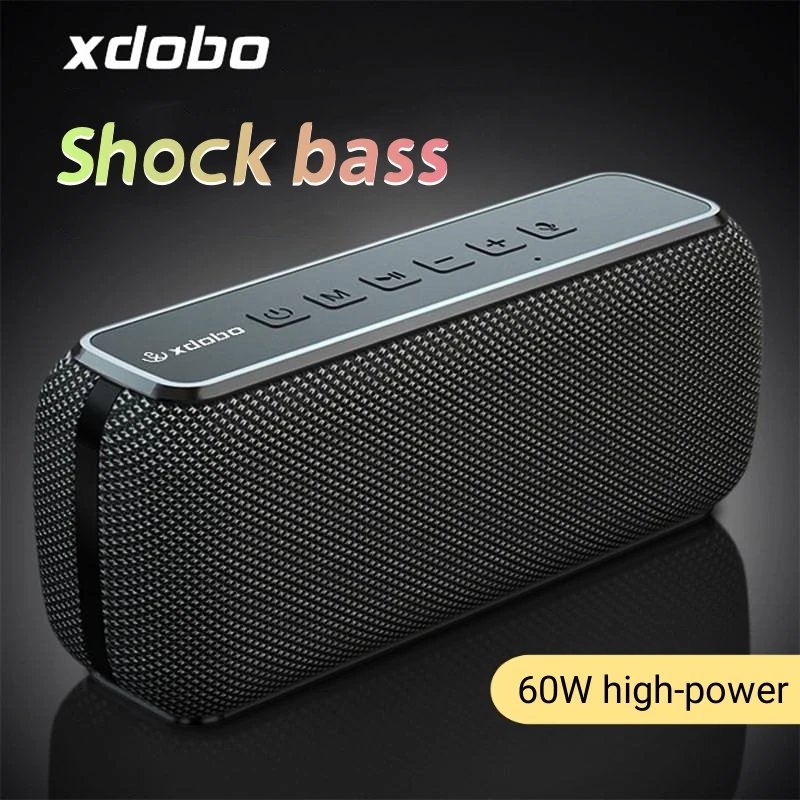 

XDOBO X8 60W High-power Portable Bluetooth Speaker with Subwoofer Wireles IPX5 Outdoor Waterproof TWS 15h Play Time Caixa De Som