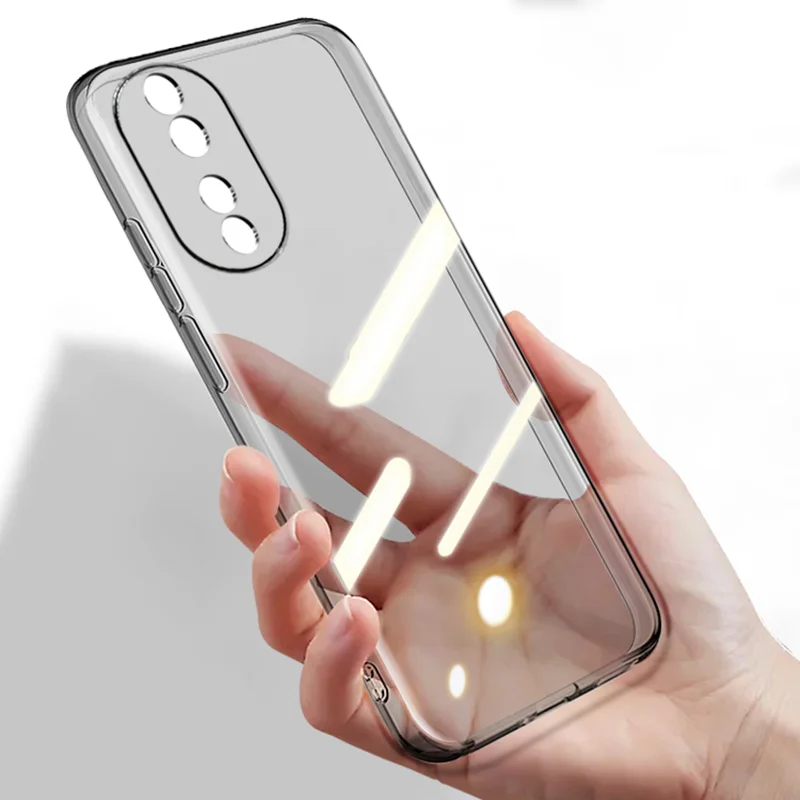 Luxury Transparent Clear Silicone Shockproof Soft Case - Ultra-Thin Full Back Cover