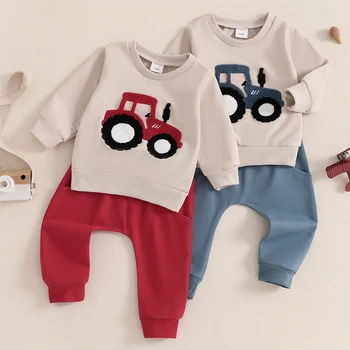 Baby Boy Tractor Outfit Set 1