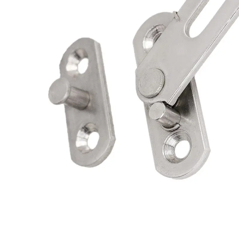 Window Limiter Aluminum Alloy Flat Door 304 Stainless Steel Wind-Propped Micro-Ventilated Child Lock