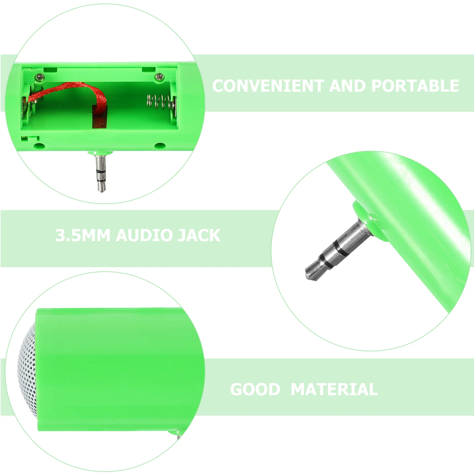 3.5mm Wireless Portable Speaker Cellphone Camera Tablet Speakers