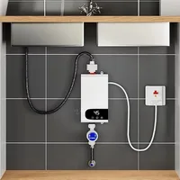 Chauffe-eau électrique instantané, fonction de mémoire, Conversion de fréquence, Machine de chauffage de l'eau à température constante, 220V, 4500W 2