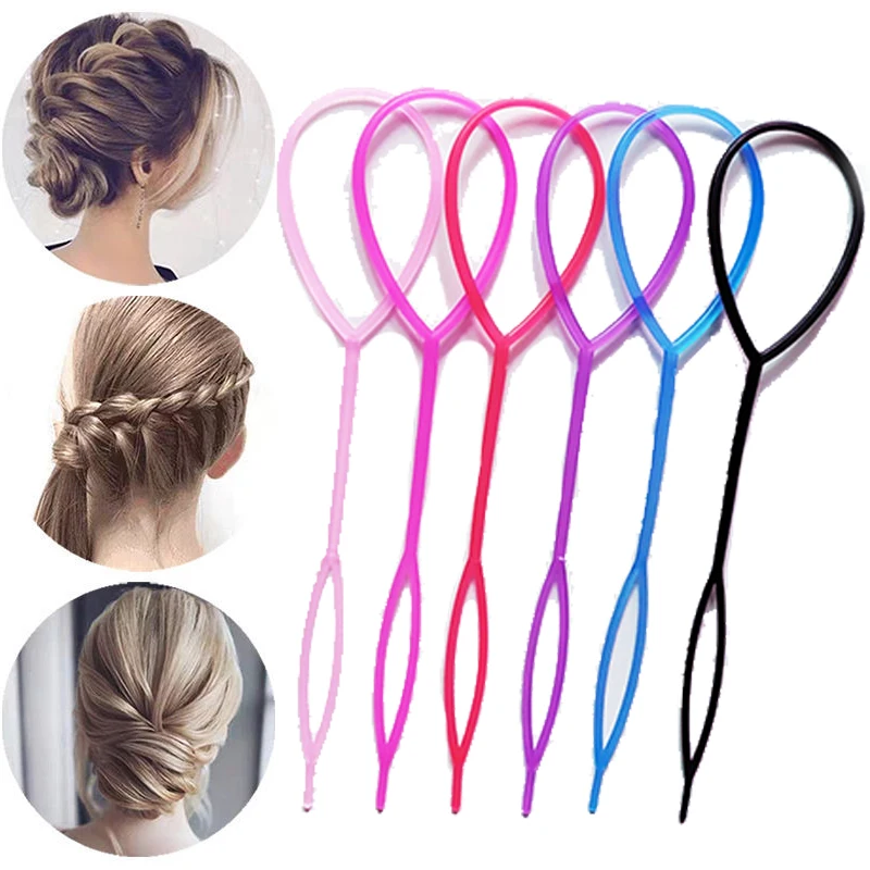 

2-10Pcs Bassic Multi-style Pull Pin Magic Hair Stick Hairband Аксессуары для волос Женщины Девушки Детская повязка на голову Fast Easy Ponytail Tools