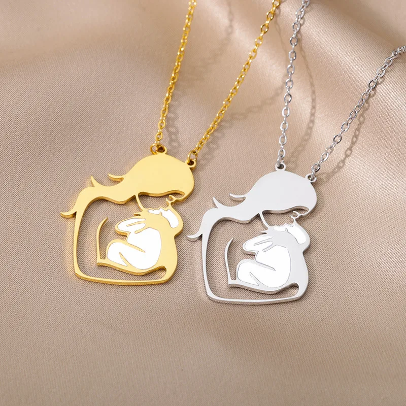  2023 New Holding Necklace Pendant Mother Pendant
