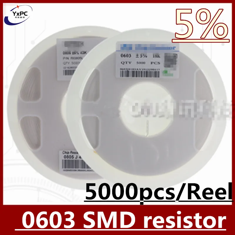 5000pcs 0603 5% SMD resistor 0R ~ 10M 1/10W 0 1 10 100 150 220 330 470ohm 1K 2.2K 10K 100K 1M 0R 1R 10R 100R 150R 220R 330R 470R 100pcs 0603 1% smd resistor 0r 10m 1 10w 0 1 10 100 150 220 330 470 ohm 1k 2 2k 10k 100k 1m 0r 1r 10r 100r 150r 220r 330r 470r