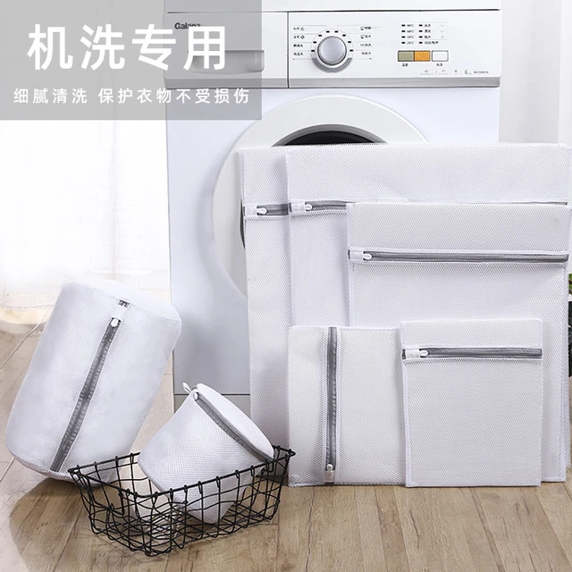 Mesh Laundry Bag Polyester Laundry Wash Bags Coarse Net Laundrys Basket Laundry  Bags For Washing Machines Mesh Bra Bag - Laundry Bags - AliExpress