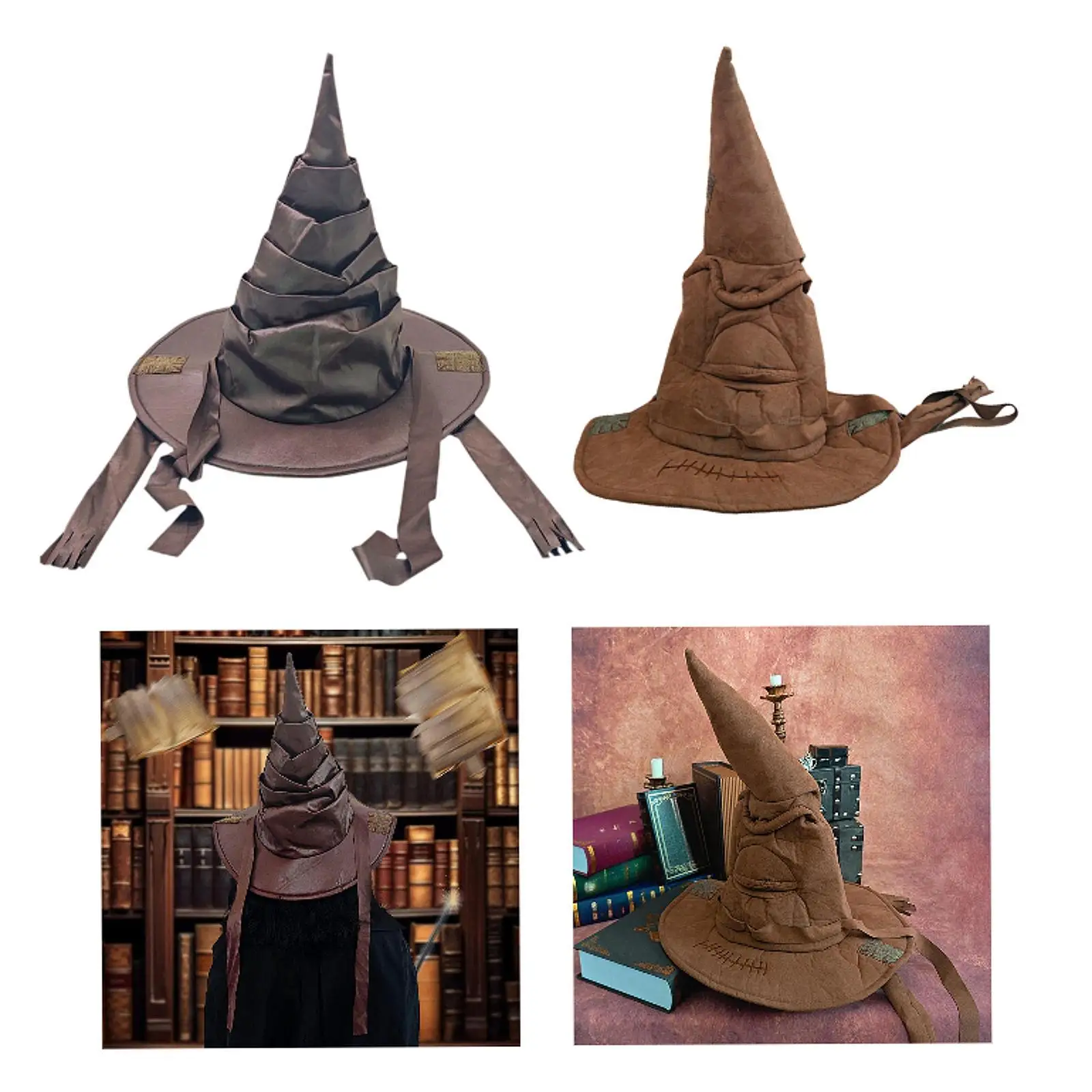 Costume Witch Hat Decoration Sorceress Hat for Christmas Festival Masquerade