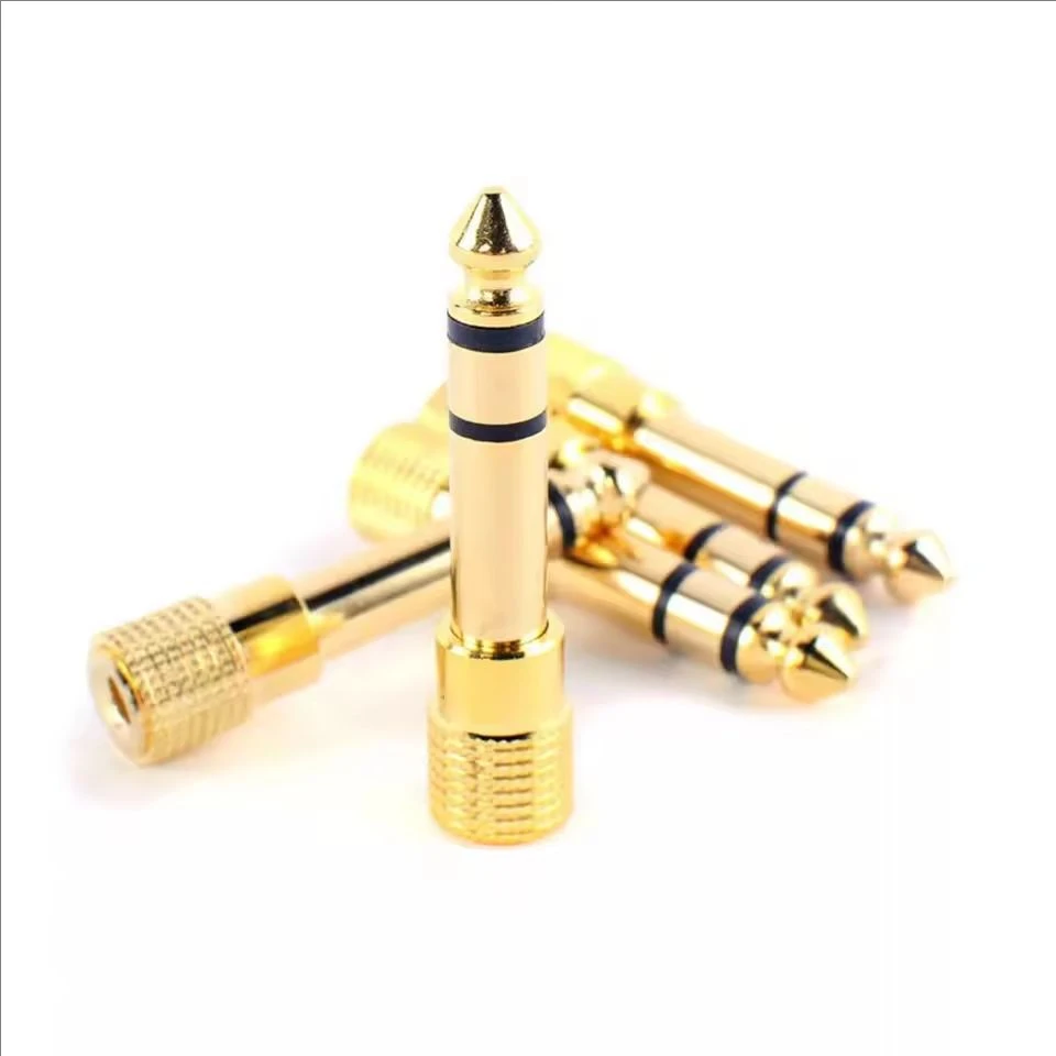 Premium 6.35mm to 3.5mm Audio Adapter for Headphones and Microphones