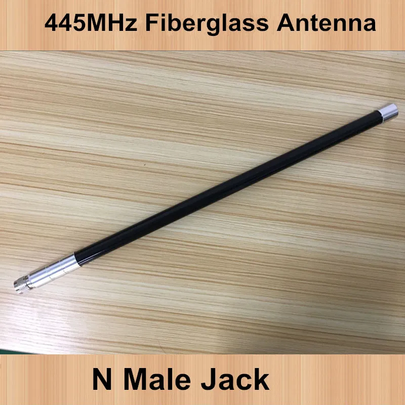 UHF 445MHz repeater omni black fiberglass antenna 8dBi 445M outdoor amateur trunk radio station N type male desktop microphone base station repeater sm10a1 for hyt hytera radio md780 md782 md785 md786 rd980 rd982 rd985 rd986 rd965